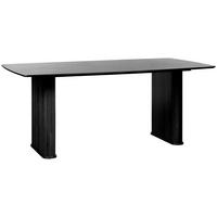 MATBORD i trämaterial, trä 190/100/75 cm   - svart, Trend, trämaterial/trä (190/100/75cm) - home24