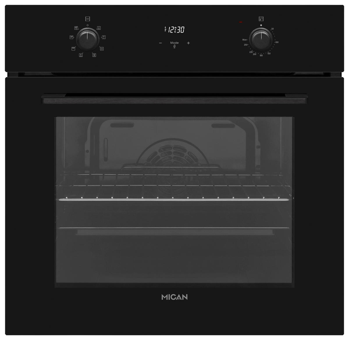 INBYGGNADSUGN BOAHSD65  - svart, Basics, metall/glas (59,5/59,5/57cm) - Mican