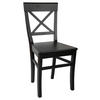 STUHL Schwarz Buche massiv  - Schwarz, MODERN, Holz (48/92,5/49cm) - Livetastic