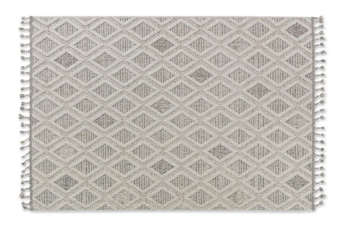 WEBTEPPICH 200/290 cm Hellgrau  - Hellgrau, Design, Textil (200/290cm) - Novel