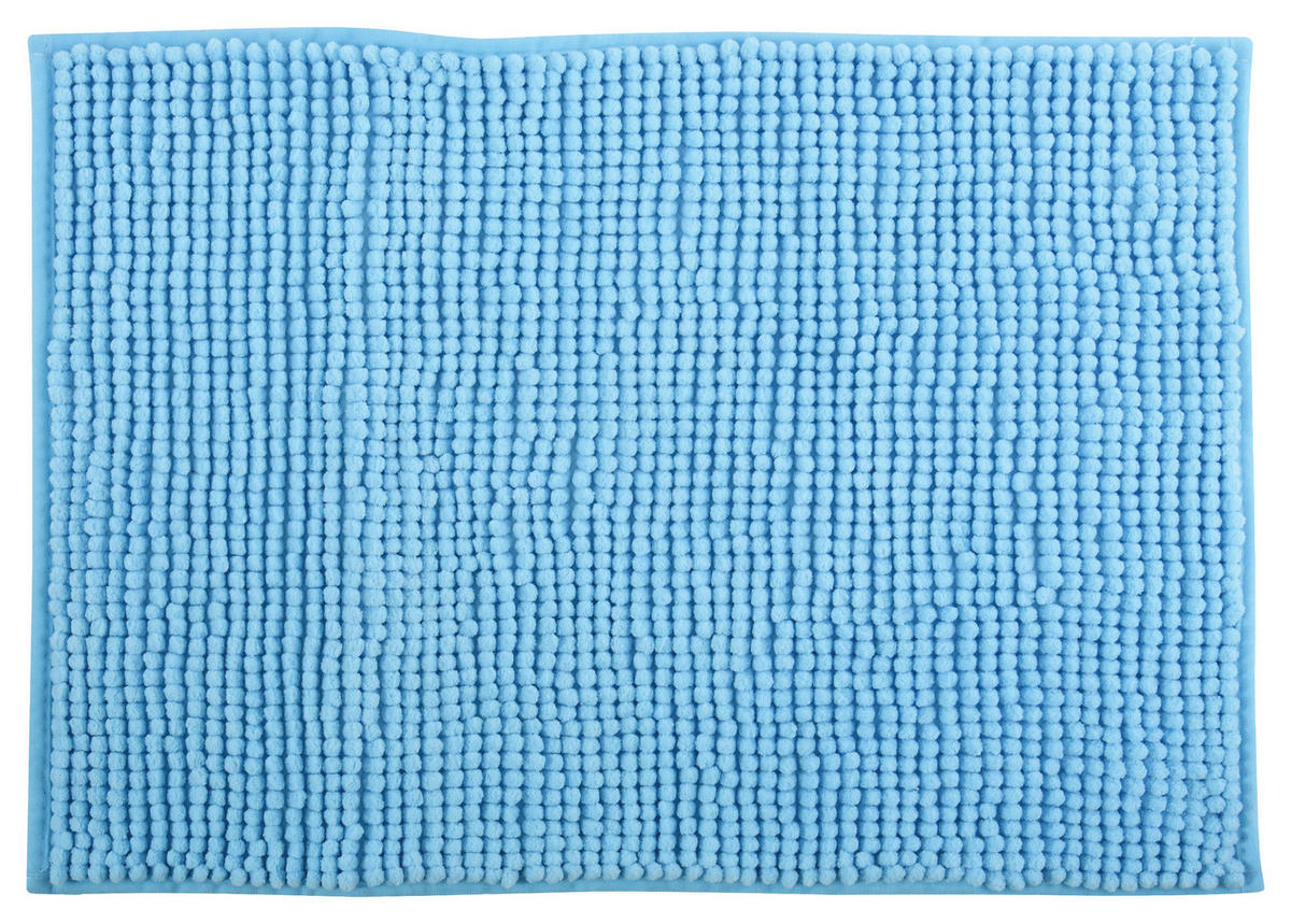 BADTEPPICH Hellblau 50/80 cm  - Hellblau, KONVENTIONELL (50/80cm) - Spirella