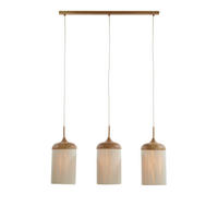 HÄNGELEUCHTE Dania   - Creme, Design, Kunststoff/Textil (22/32/90cm) - Light & Living