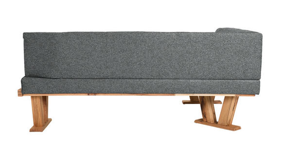 ECKBANK 155/205 cm  in Dunkelgrau  - Eichefarben/Dunkelgrau, Natur, Holz/Textil (155/205cm) - Moderano