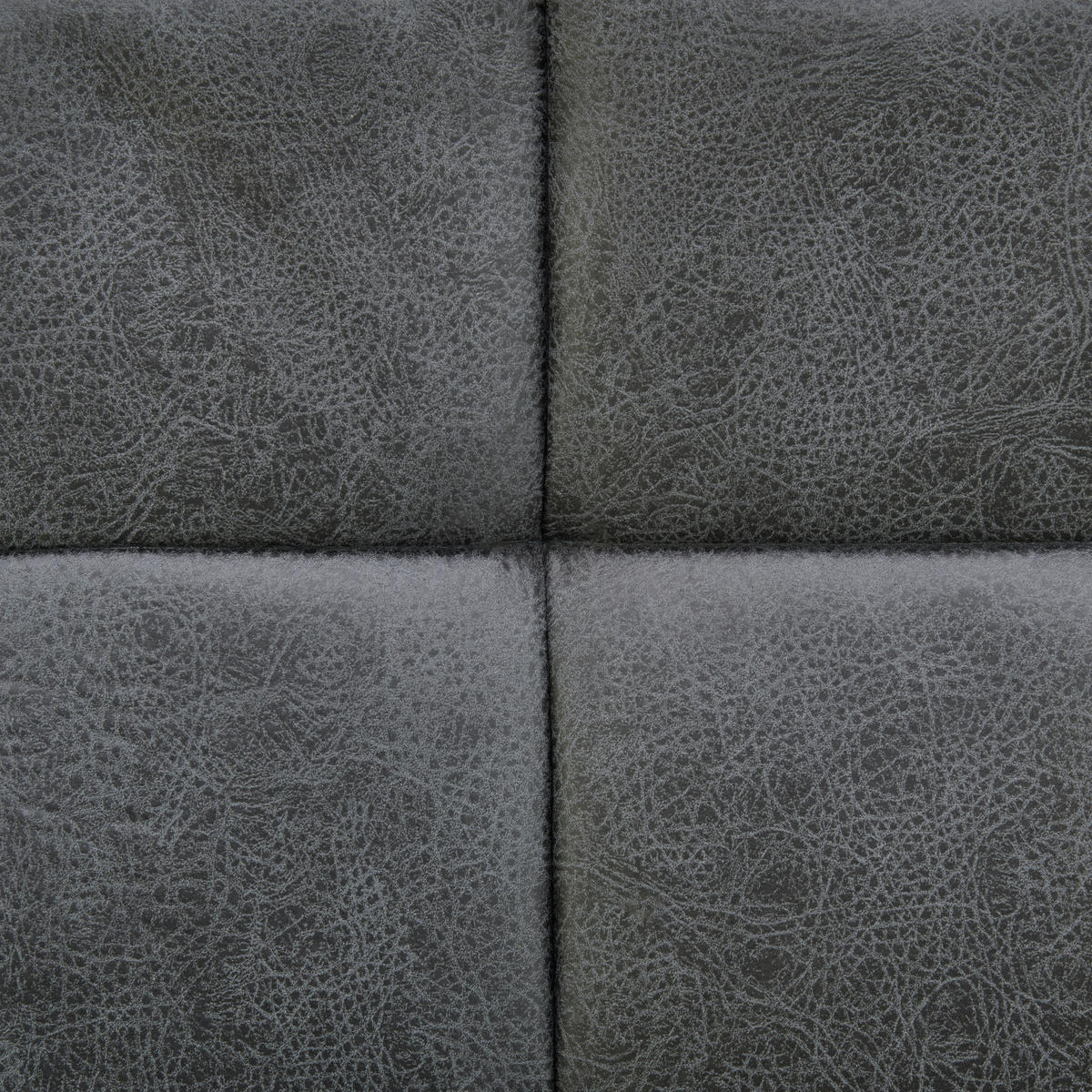 SCHWINGSTUHL  in Eisen Mikrofaser  - Dunkelgrau/Schwarz, LIFESTYLE, Textil/Metall (38/97/45cm) - Livetastic