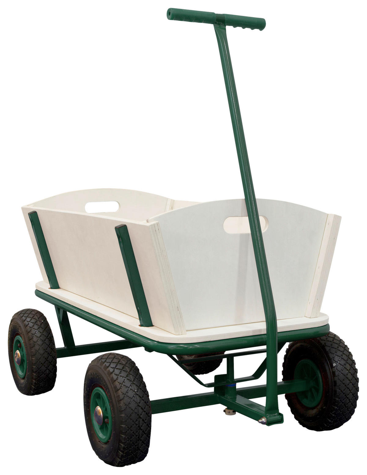 BOLLERWAGEN Braun, Grün 61/95/97 cm  - Braun/Grün, KONVENTIONELL, Holz/Metall (61/95/97cm) - Ambia Garden