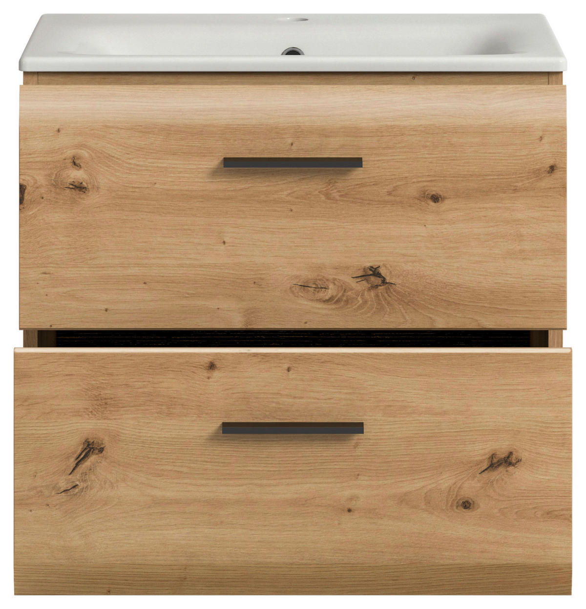 WASCHTISCHKOMBI 60 cm  - Eiche Artisan/Weiß, Basics, Keramik/Holzwerkstoff (60cm) - MID.YOU