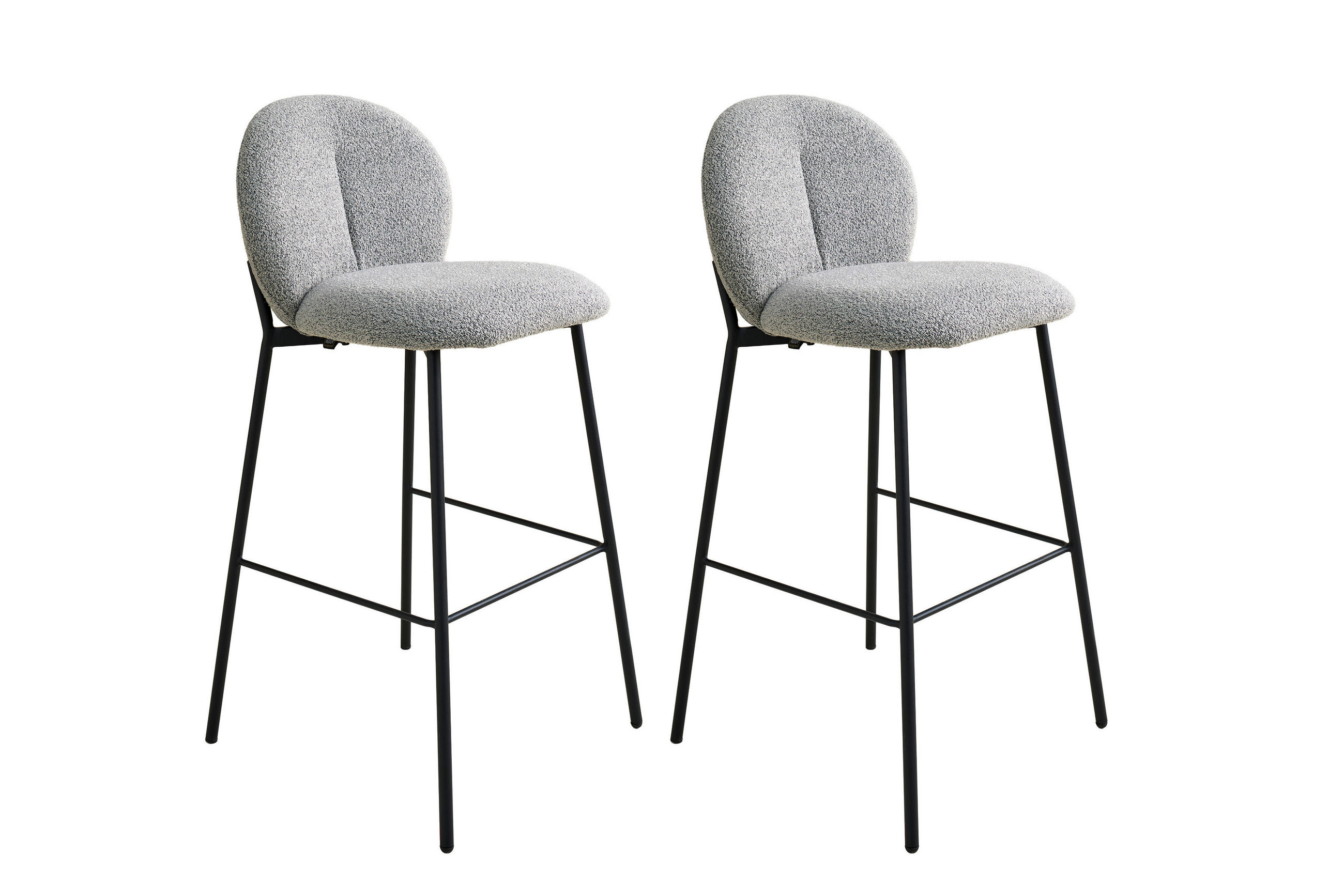 Schöner Wohnen Barhocker-Set Forde Grau 47x102.7x52 cm