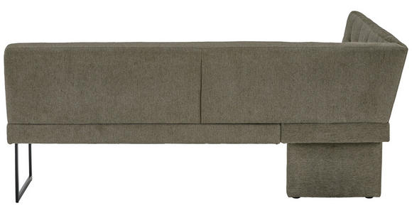 ECKBANK 155/213 cm  in Taupe  - Taupe/Schwarz, Design, Textil/Metall (155/213cm) - Novel