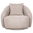 COCKTAILSESSEL - Schwarz/Rosa, LIFESTYLE, Textil/Metall (101/79/96cm) - Xora