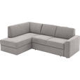 ECKSOFA  in Webstoff Grau  - Schwarz/Grau, KONVENTIONELL, Kunststoff/Textil (165/224cm) - Xora