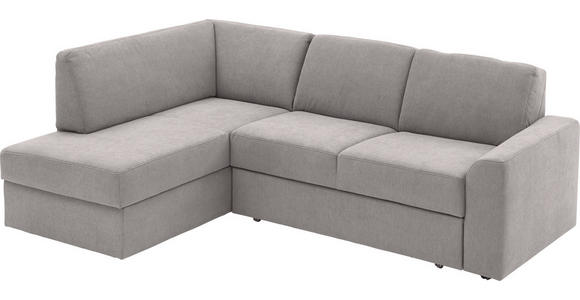 ECKSOFA  in Webstoff Grau  - Schwarz/Grau, KONVENTIONELL, Kunststoff/Textil (165/224cm) - Xora