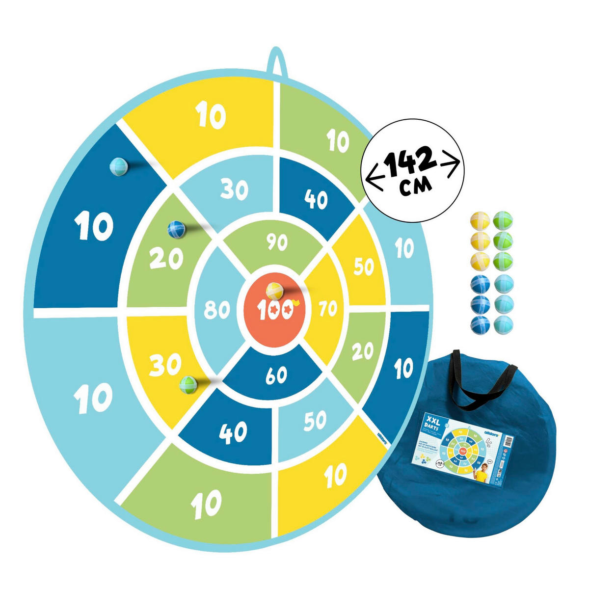 DARTSCHEIBE - Multicolor, Basics, Textil (142cmcm) - alldoro