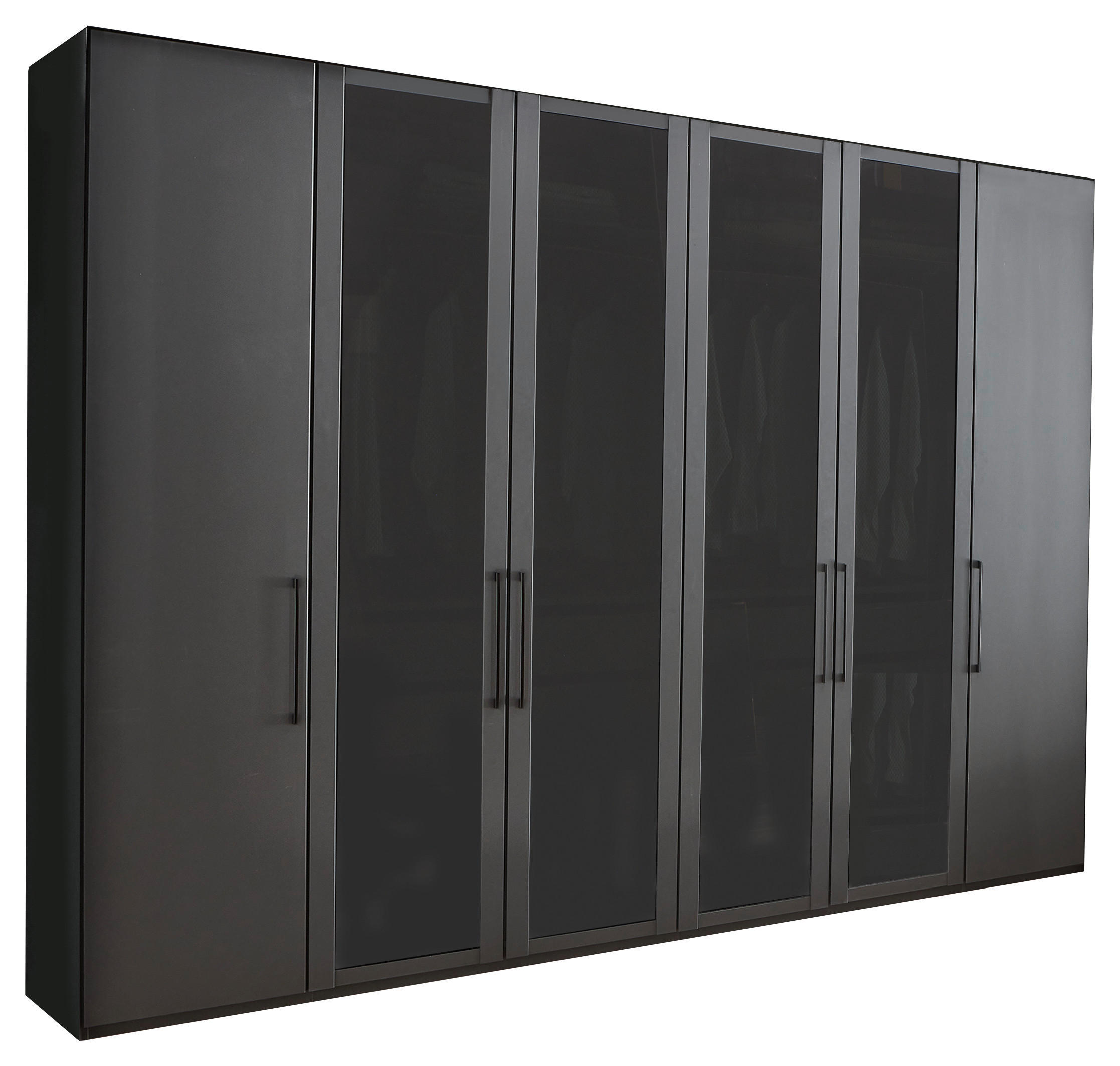 Novel DREHTÜRENSCHRANK Graphit 300cm × 58cm × 216cm