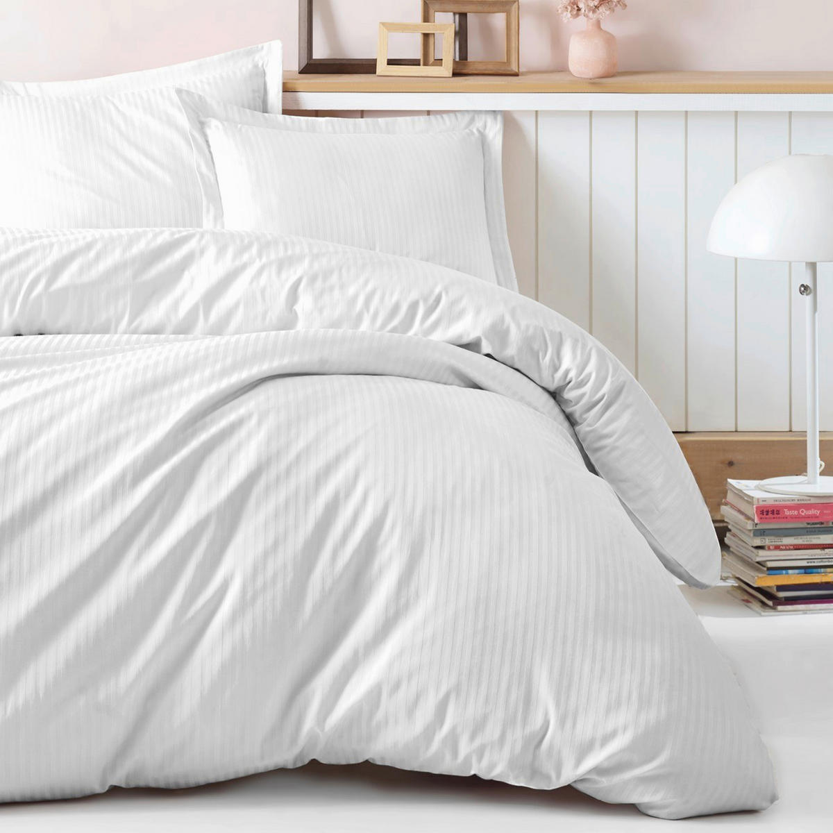 BETTWÄSCHE Satin 155/220 cm  - Weiß, Basics, Textil (155/220cm)