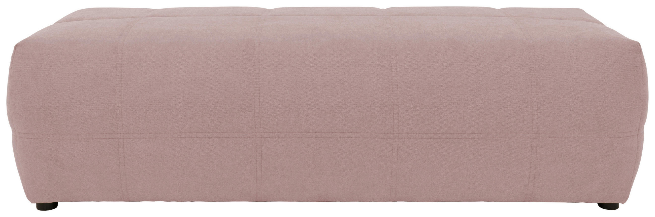 HOCKER Mikrofaser Rosa  - Schwarz/Rosa, Design, Kunststoff/Textil (150/60/40cm) - MID.YOU