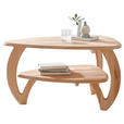 COUCHTISCH Kernbuche massiv 90/60/50 cm Freiform Buchefarben  - Buchefarben, KONVENTIONELL, Holz (90/60/50cm) - Linea Natura
