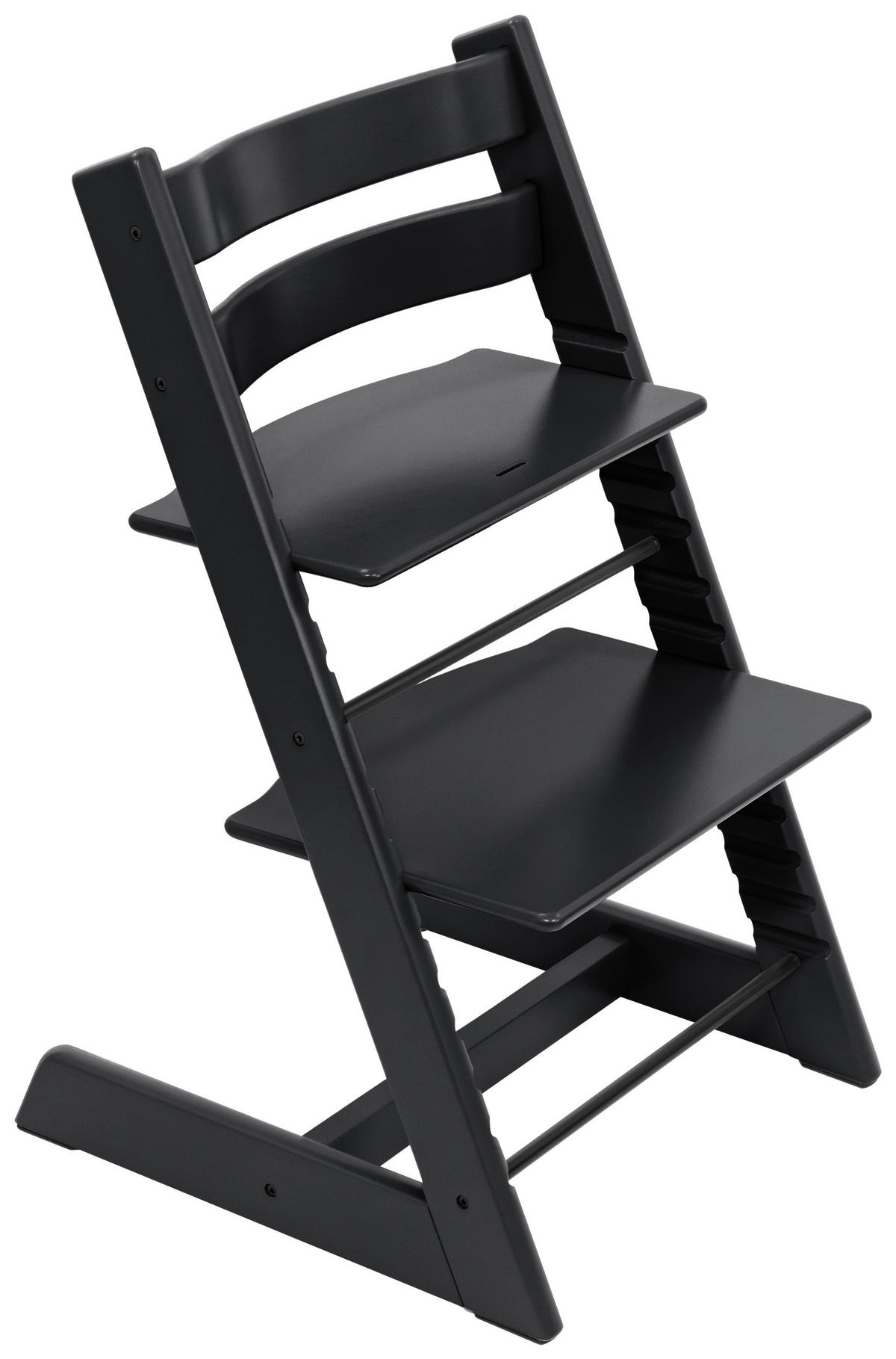 SET ZA STOLČEK ZA HRANJENJE  Tripp Trapp Bundles  83/57/46 cm         črna  - črna, Basics, les (83/57/46cm) - Stokke