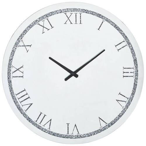 WANDUHR  Silberfarben  - Silberfarben, Trend, Glas/Holzwerkstoff (60/60/3,7cm) - Xora