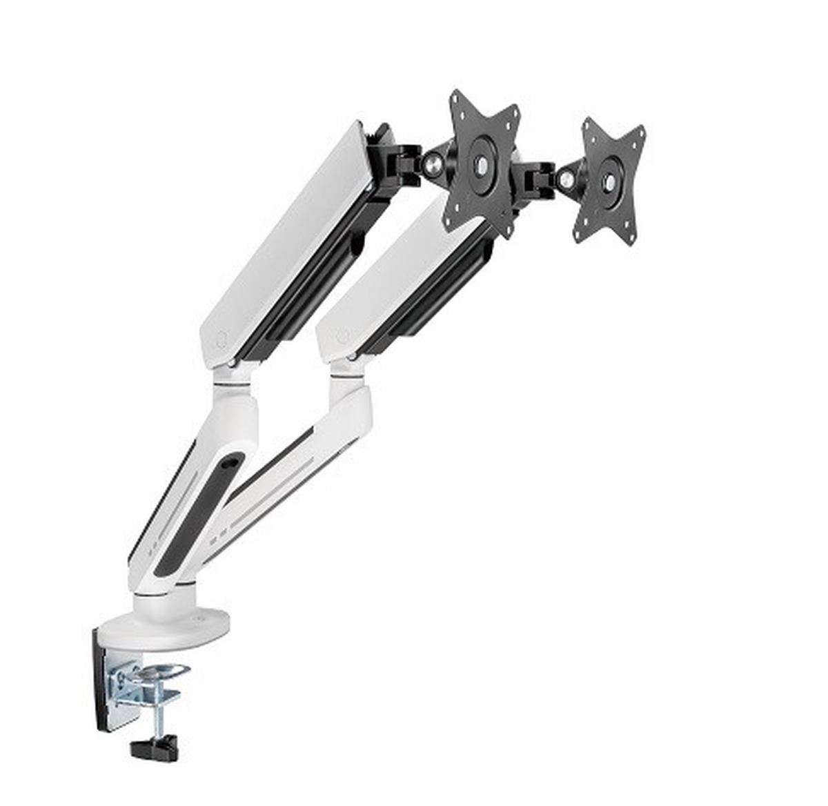 MONITOR-HALTERUNG Metall, Kunststoff Weiß  - Weiß, Design, Kunststoff/Metall (105/62,2/15,2cm) - Boxxx
