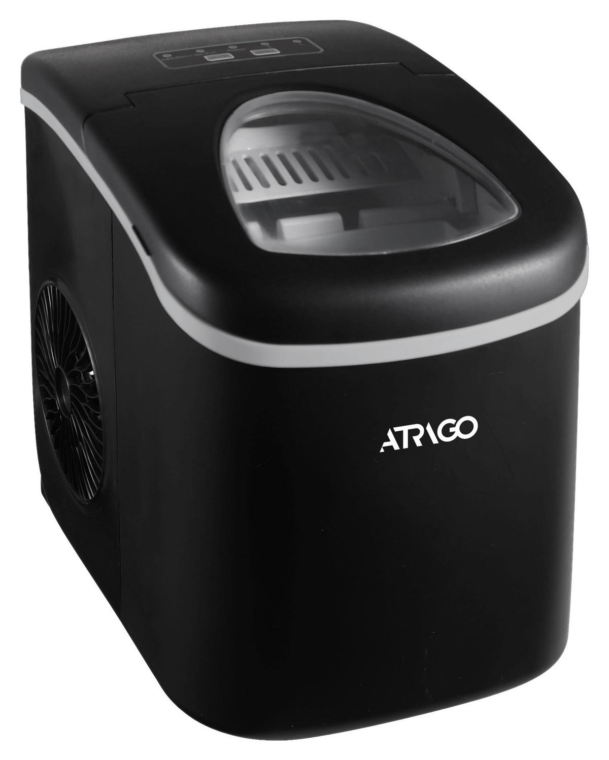 EISWÜRFELMASCHINE  - Schwarz, Basics, Kunststoff/Metall (22,2/29,4/29cm) - Atrigo