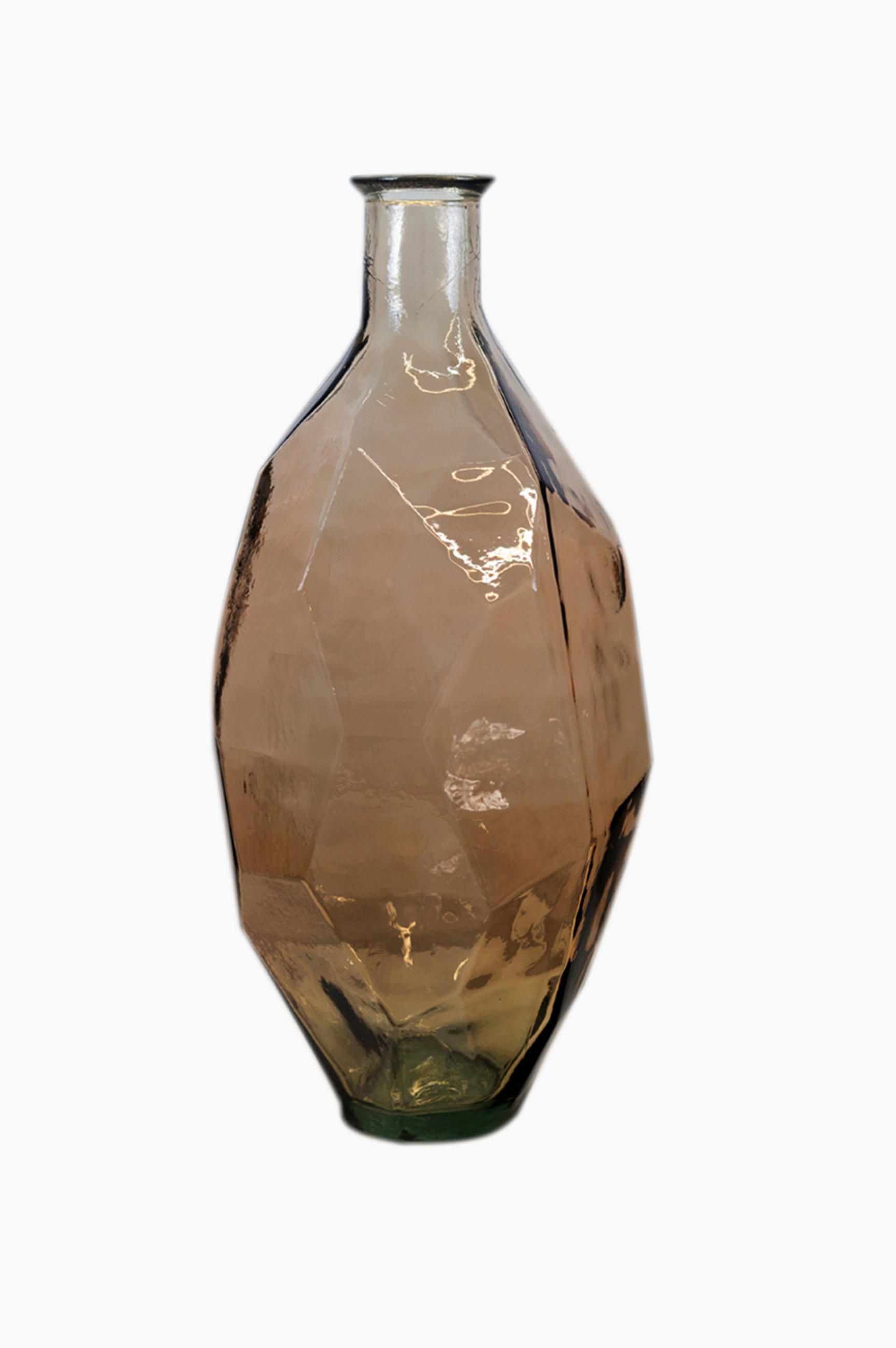 VÁZA  - világosbarna, Basics, Üveg (59cm)