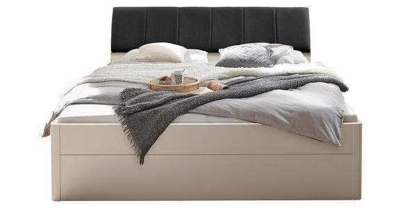 BETT 180/200 cm  in Graphitfarben, Kaschmir  - Kaschmir/Graphitfarben, KONVENTIONELL, Holzwerkstoff/Textil (180/200cm) - Carryhome