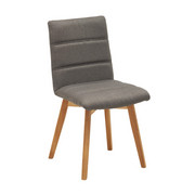 STUHL in Holz, Textil Grau - Eichefarben/Grau, KONVENTIONELL, Holz/Textil (48/88/59cm) - Carryhome