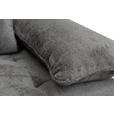 SCHLAFSOFA  mit Liegefunktion, Schlafen auf Sitzhöhe, Rücken echt Chenille Graphitfarben  - Schwarz/Graphitfarben, KONVENTIONELL, Textil/Metall (203/94/96cm) - Carryhome