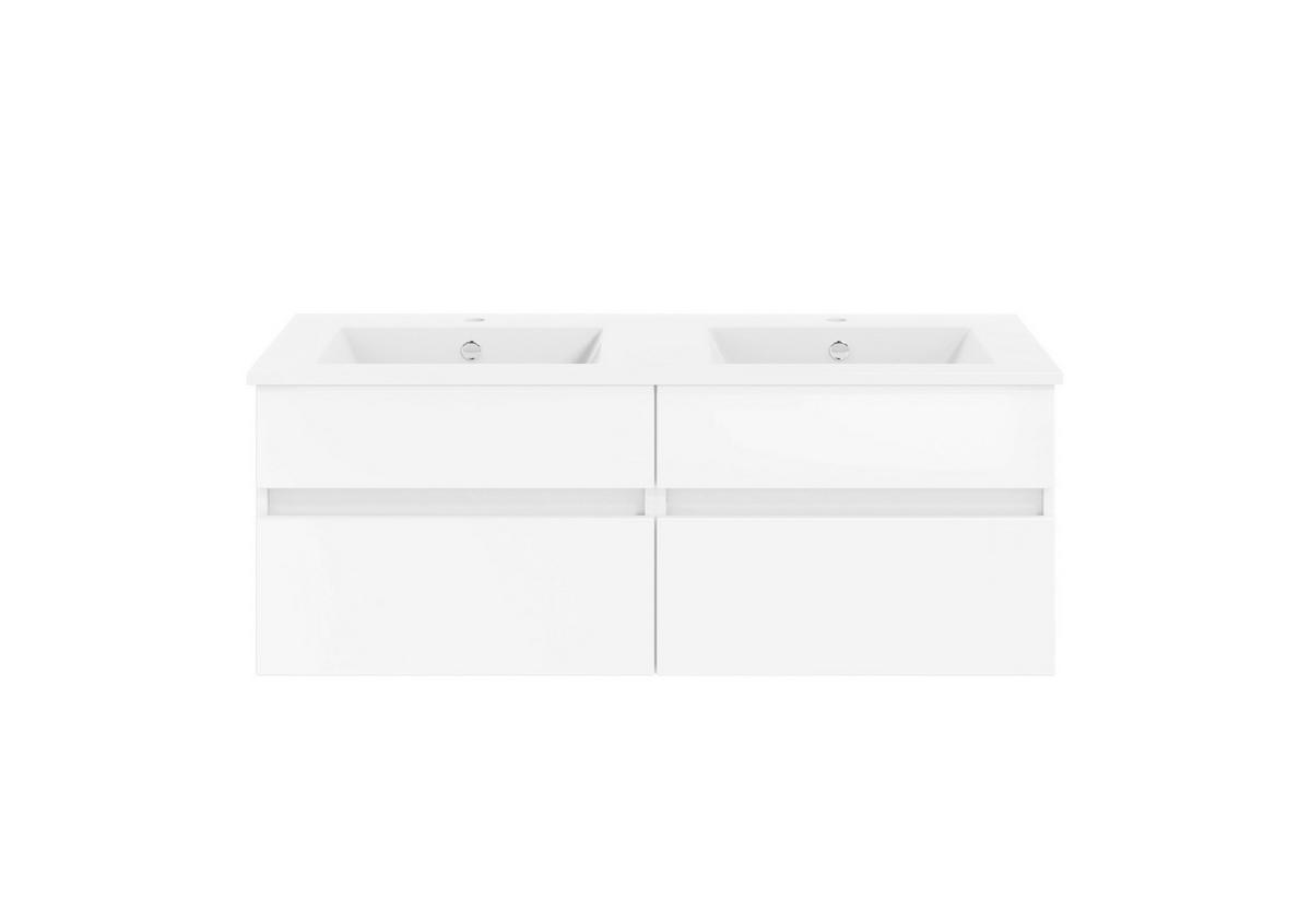 BADEZIMMER  in 150 cm  - Weiß Hochglanz/Weiß, KONVENTIONELL, Holzwerkstoff (150cm) - Puris