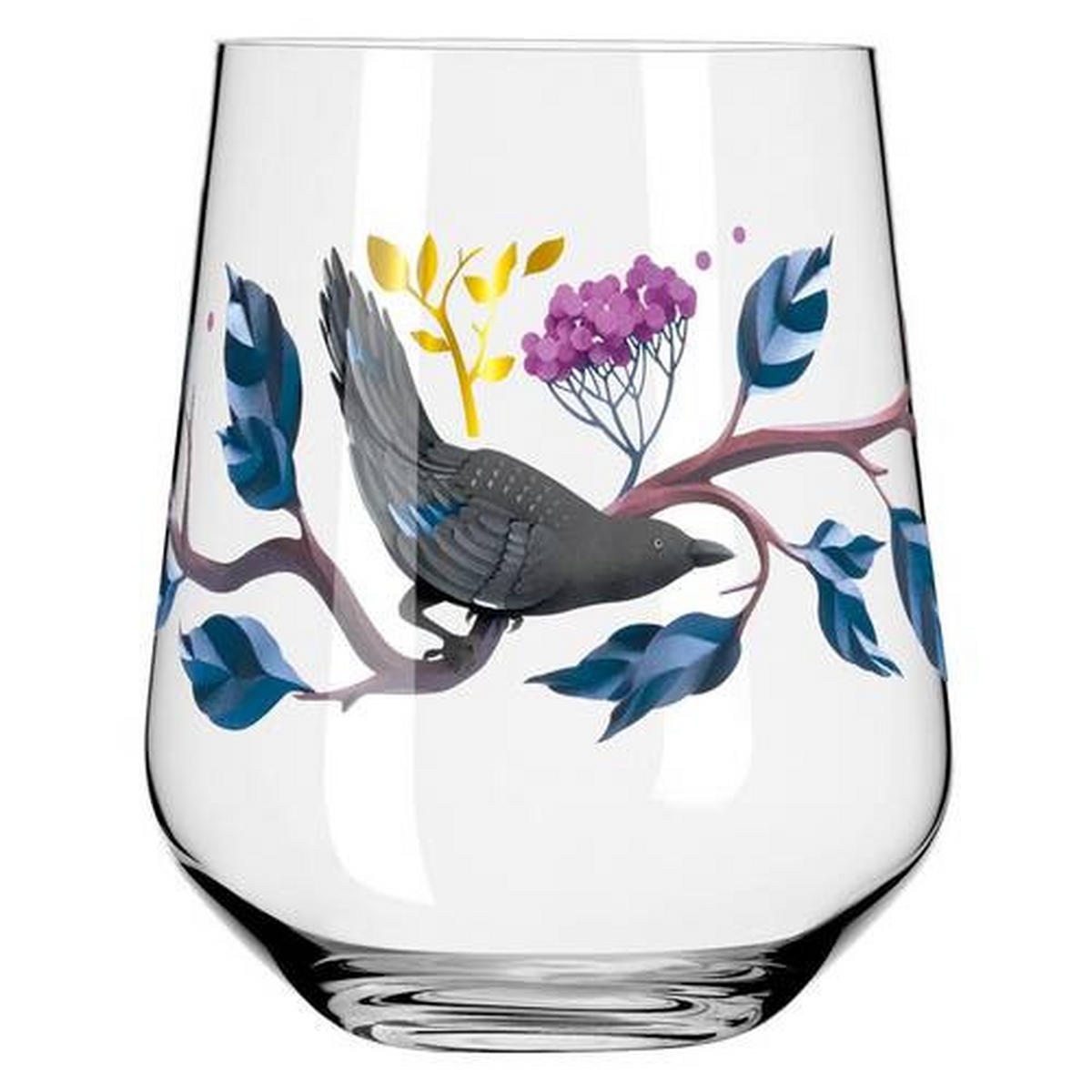 GINGLAS 710 ml 2-teilig  - Goldfarben/Schwarz, LIFESTYLE, Glas (10,2/10,2/12,4cm) - Ritzenhoff
