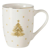 BECHER    - Goldfarben, LIFESTYLE, Keramik (8,2/10,5cm)