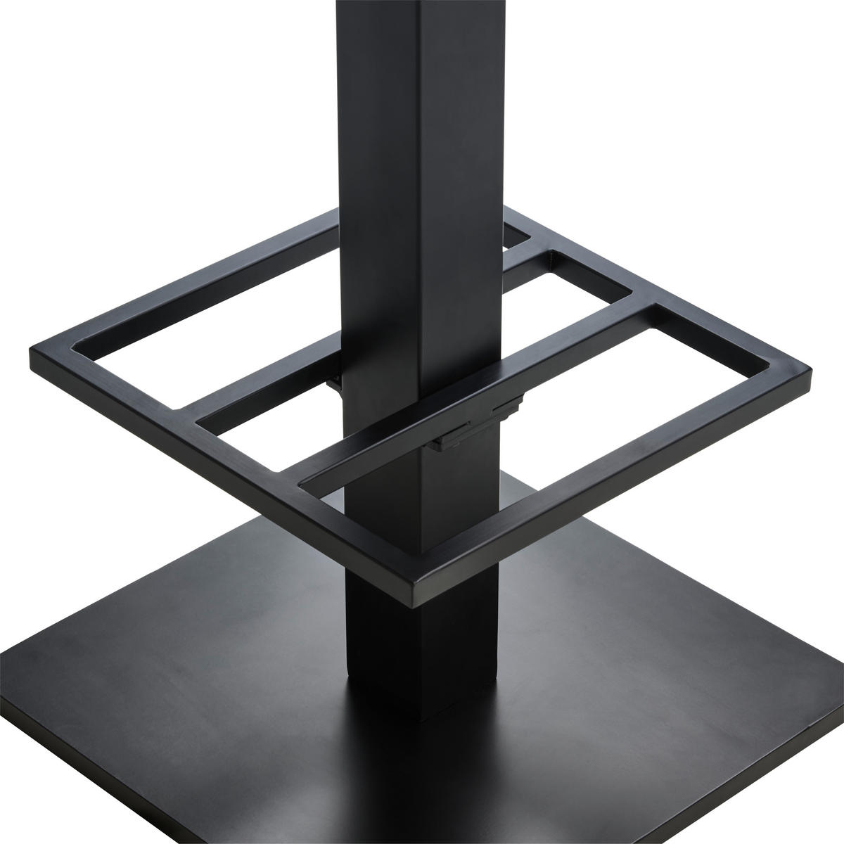 BARTISCH in Holz, Metall   - Schwarz/Akaziefarben, MODERN, Holz/Metall (80/105/80cm) - MID.YOU