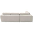 ECKSOFA  in Chenille Platinfarben  224/307 cm  - Platinfarben/Schwarz, KONVENTIONELL, Kunststoff/Textil (224/307cm) - Hom`in