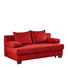 SCHLAFSOFA Flachgewebe Rot - Dunkelbraun/Rot, KONVENTIONELL, Textil (200/88/102cm) - XORA