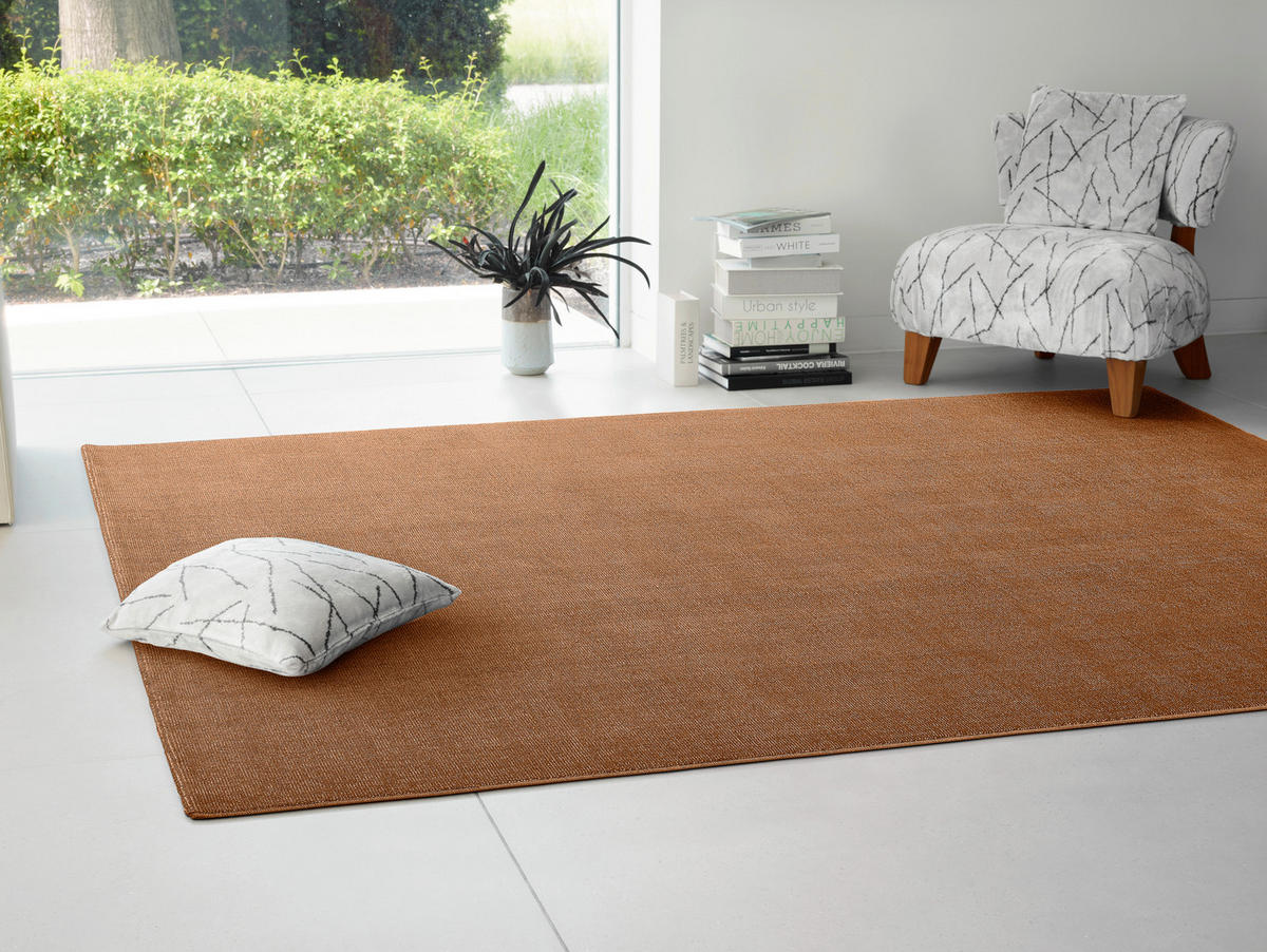 WEBTEPPICH 140/200 cm Marseille Rostfarben  - Rostfarben, KONVENTIONELL, Textil (140/200cm) - Dieter Knoll
