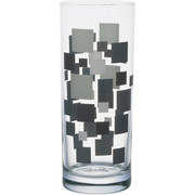 LONGDRINKGLAS - Dunkelgrau/Hellgrau, Basics, Glas (0,36l) - Homeware