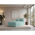 BIGSOFA Cord Salbeigrün  - Salbeigrün/Schwarz, MODERN, Kunststoff/Textil (117/93/190cm) - Carryhome