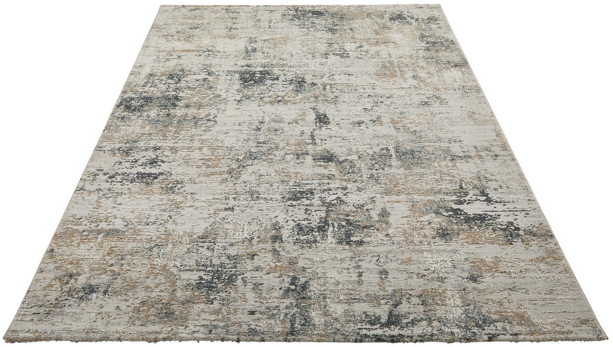 VINTAGE-TEPPICH 67/130 cm Valdovara Hellgrau, Dunkelgrau, Beige  - Dunkelgrau/Beige, KONVENTIONELL, Textil (67/130cm) - Dieter Knoll
