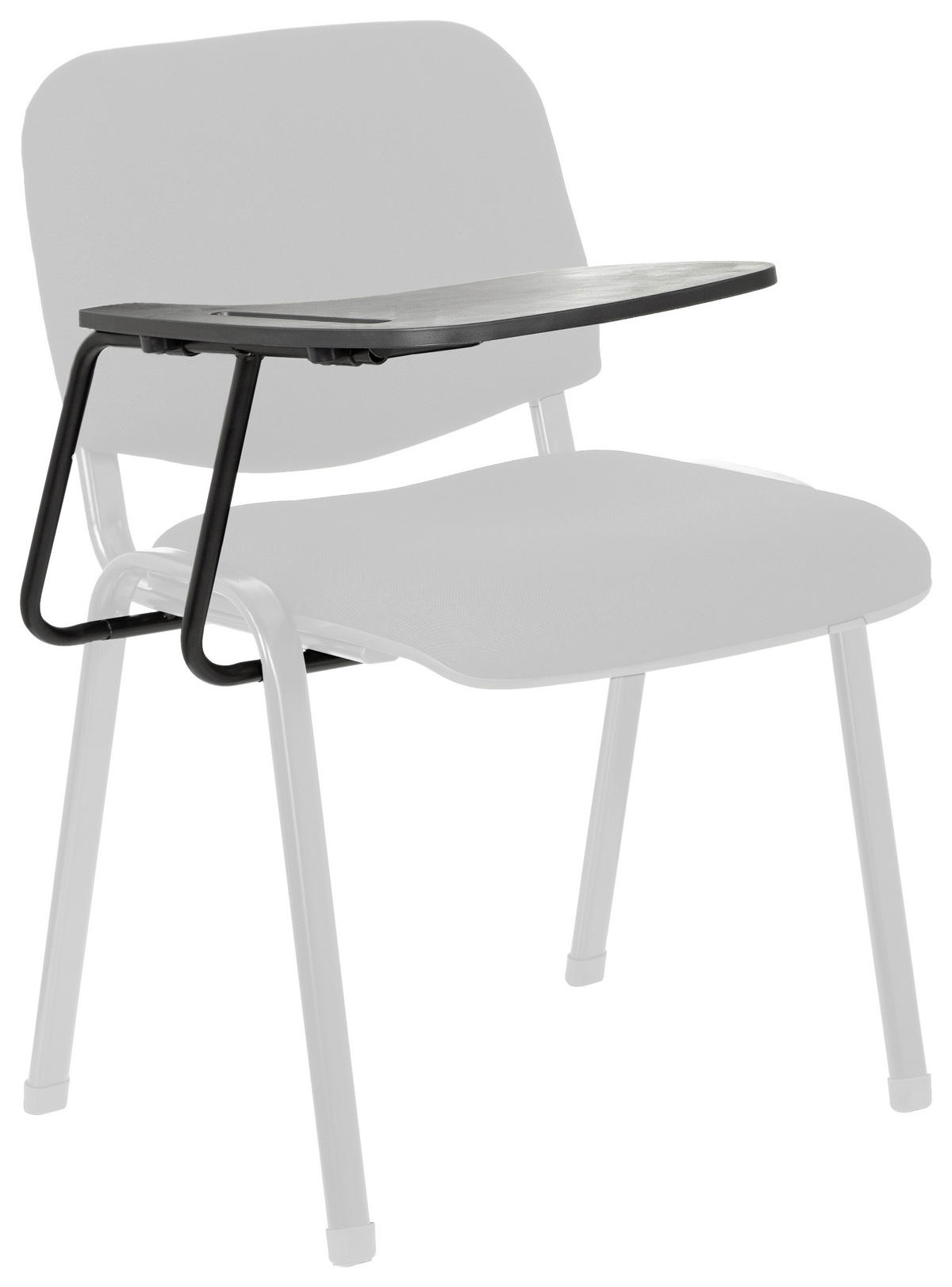 Schreibtablett 30/40/20 cm Schwarz  - Schwarz, Basics, Kunststoff/Metall (30/40/20cm) - MID.YOU