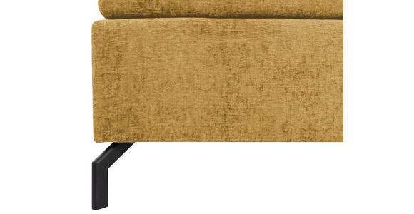 BOXSPRINGBETT 180/200 cm  in Currygelb  - Currygelb/Schwarz, Design, Textil/Metall (180/200cm) - Esposa