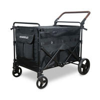 HUNDEBOLLERWAGEN  PXL Pet Heavy Duty Wagon   - Schwarz, Basics, Textil/Metall (117/72,50/107,50cm) - WONDERFOLD