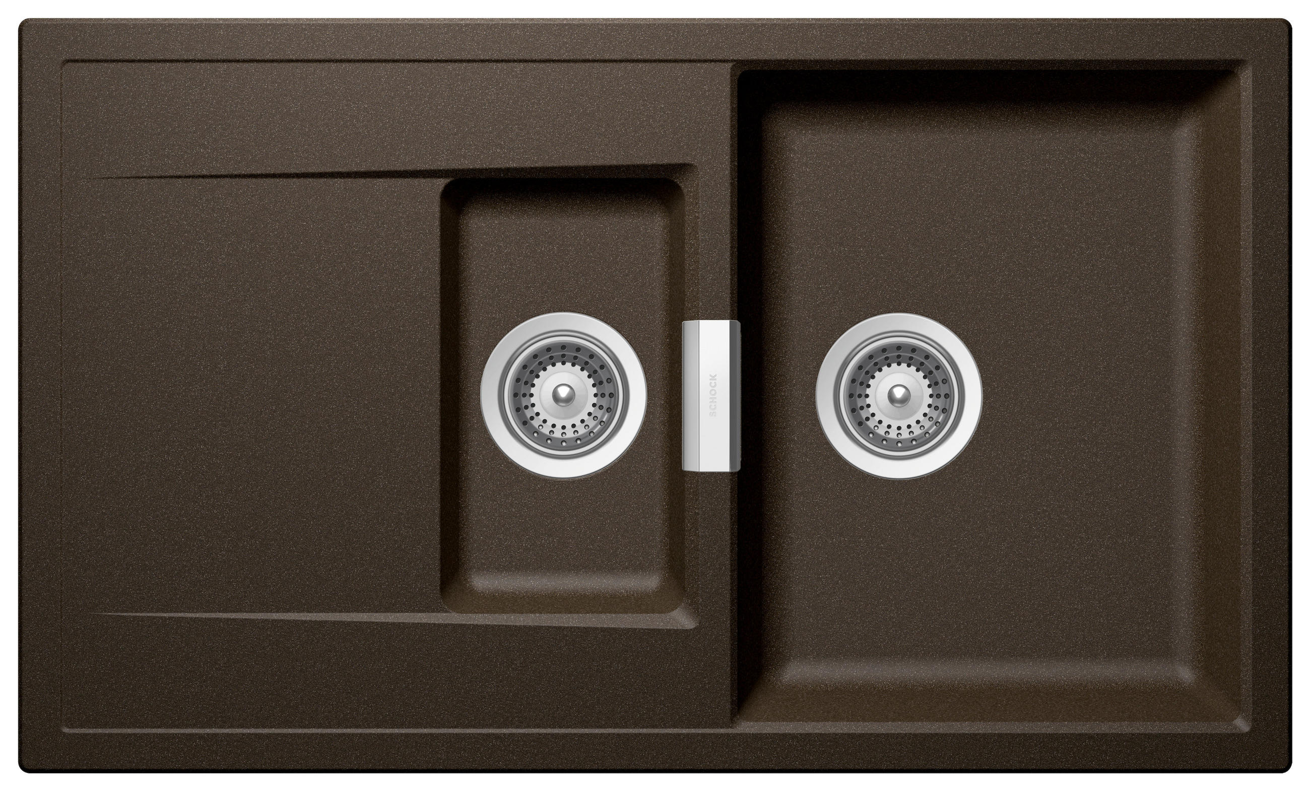 SPÜLE MONO D-150-A / MOND150ABRO  - Bronzefarben, Basics, Stein (86/51cm) - Schock