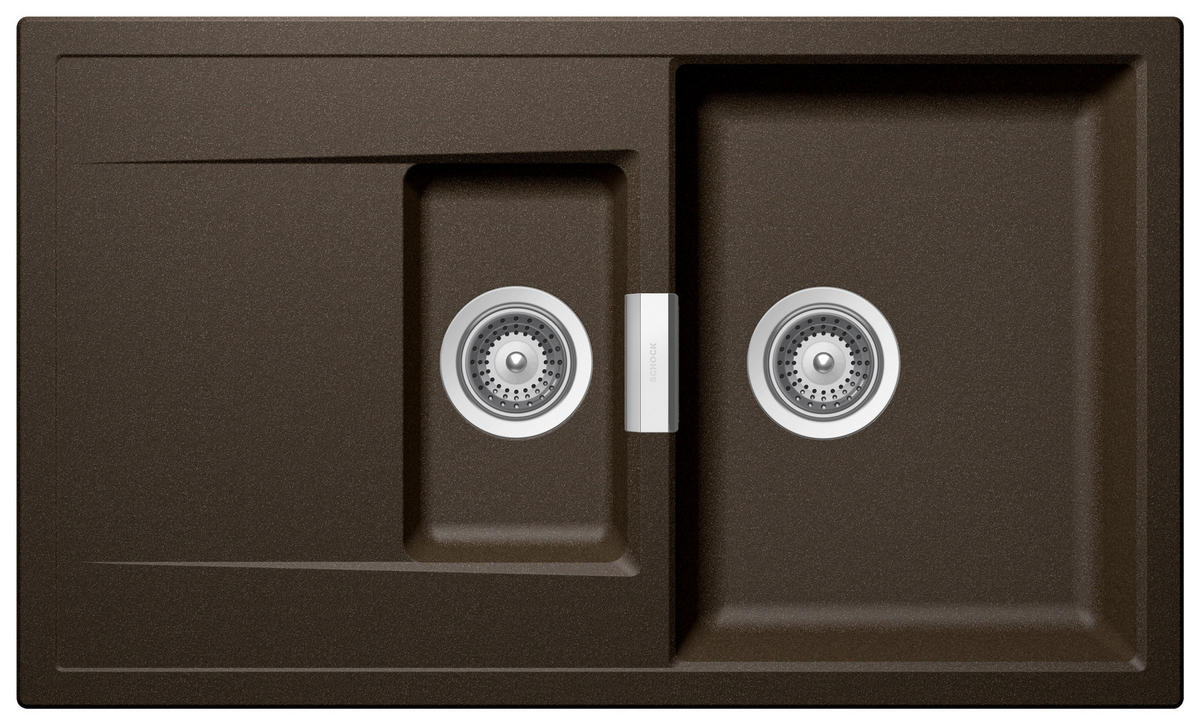 SPÜLE MONO D-150-A / MOND150ABRO  - Bronzefarben, Basics, Stein (86/51cm) - Schock