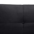 SCHLAFSOFA in Samt Schwarz  - Schwarz, KONVENTIONELL, Holz/Textil (220/95/98cm) - Carryhome