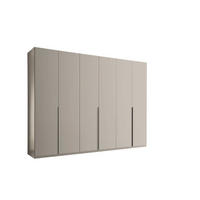 DREHTÜRENSCHRANK 302/225/58 cm,  in Kaschmir, 6 Tür(en)  - Kaschmir/Schwarz, MODERN, Holzwerkstoff/Metall (302/225/58cm) - Xora