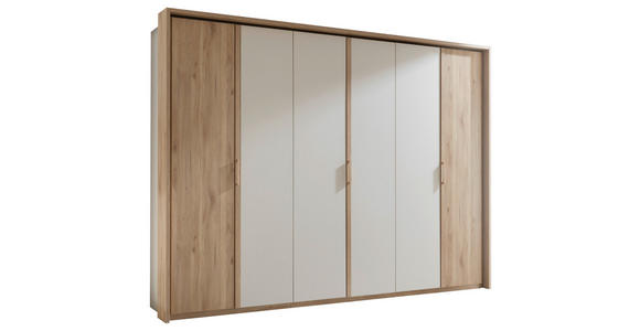 DREHTÜRENSCHRANK  in Eichefarben, Kaschmir  - Kaschmir/Eichefarben, Design, Holz/Holzwerkstoff (300/225,5/60,2cm) - Xora