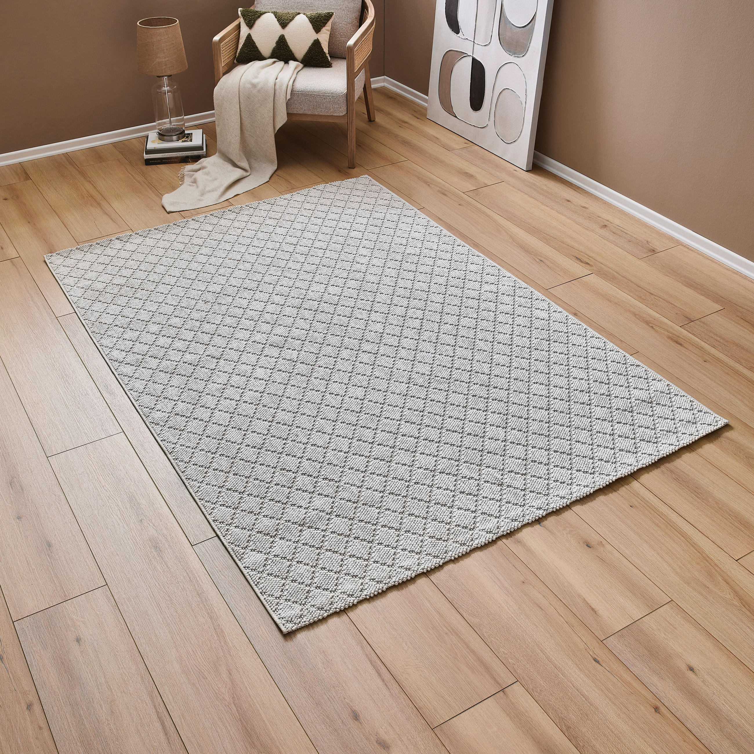 Thumbnail - Novel Webteppich, Creme, Textil, Uni, rechteckig, 160x230 cm, ISO 9001, Bsci, Oeko-Tex® Standard 100, Made in Turkey, fü...