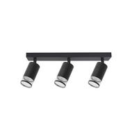 DECKENSTRAHLER Virellq 13.5/38/6 cm  - Schwarz, KONVENTIONELL, Metall (13.5/38/6cm)