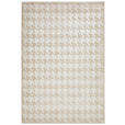 WEBTEPPICH 133/190 cm Houndstooth Allover  - Beige, Design, Textil (133/190cm) - Dieter Knoll