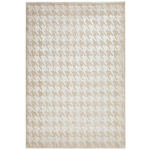 WEBTEPPICH 133/190 cm Houndstooth Allover  - Beige, Design, Textil (133/190cm) - Dieter Knoll